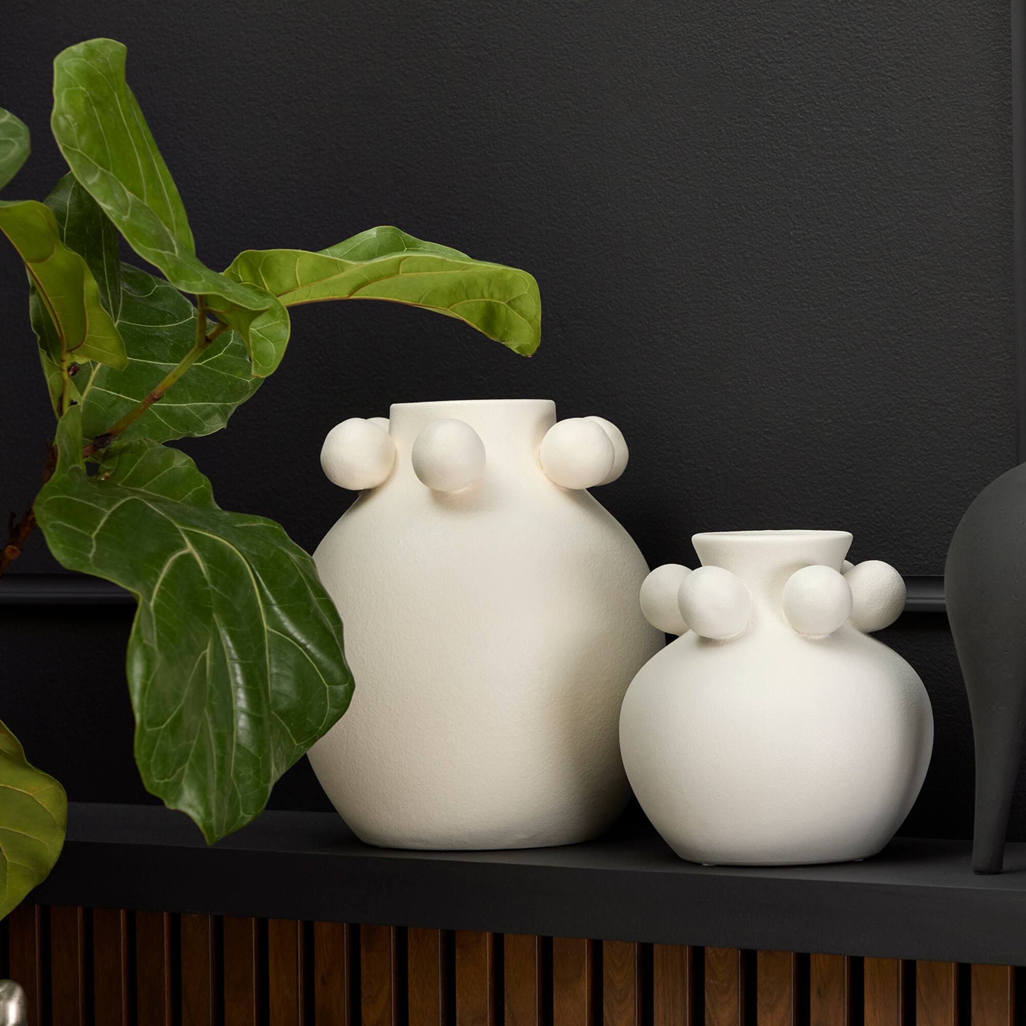 Jonathan Adler x Michaels 11.8" White Tabletop Ceramic Vase